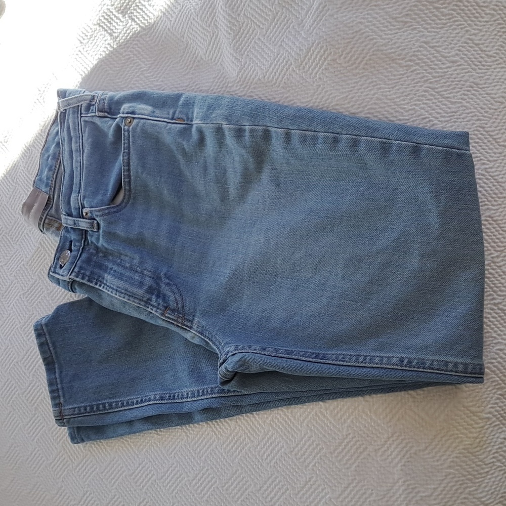 Everlane Womens Skinny/Straight High-Rise Jeans Light Wash‎ Size 27